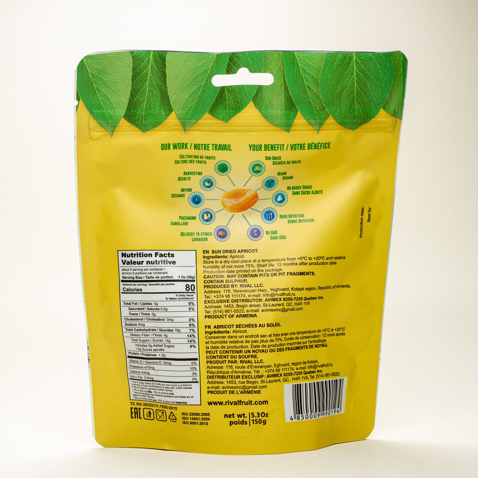 Dried Apricots Premium (150g)