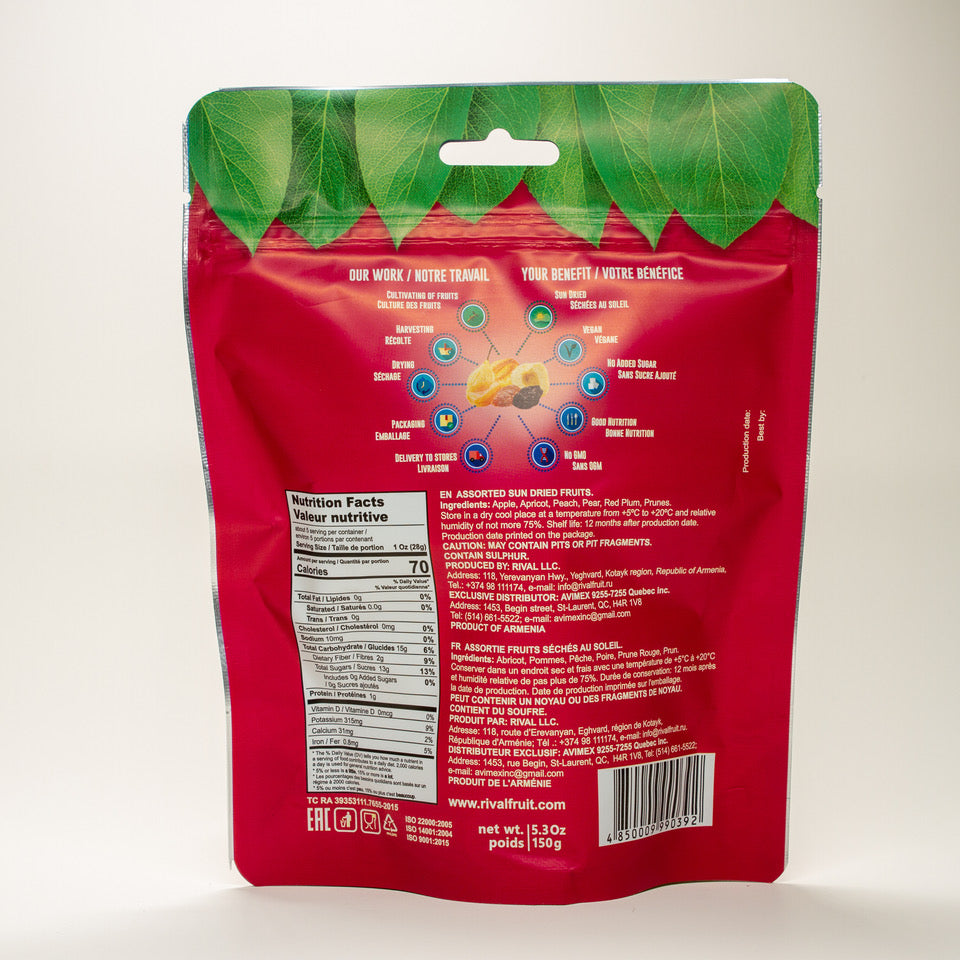Dried Fruit Mix - Whole Fruits Premium (150g)