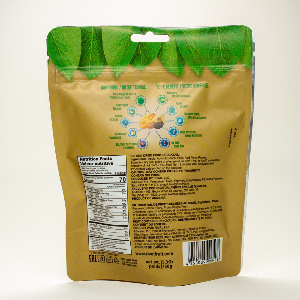 Dried Fruit Mix - Slices Premium (150g)