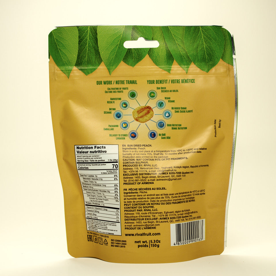 Dried Peaches Premium (150g)
